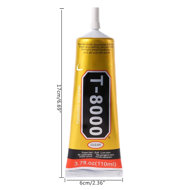 T8000 Multi purpose Adhesive glass touch screen panel frame fixing glue 110ml Dropshipping |