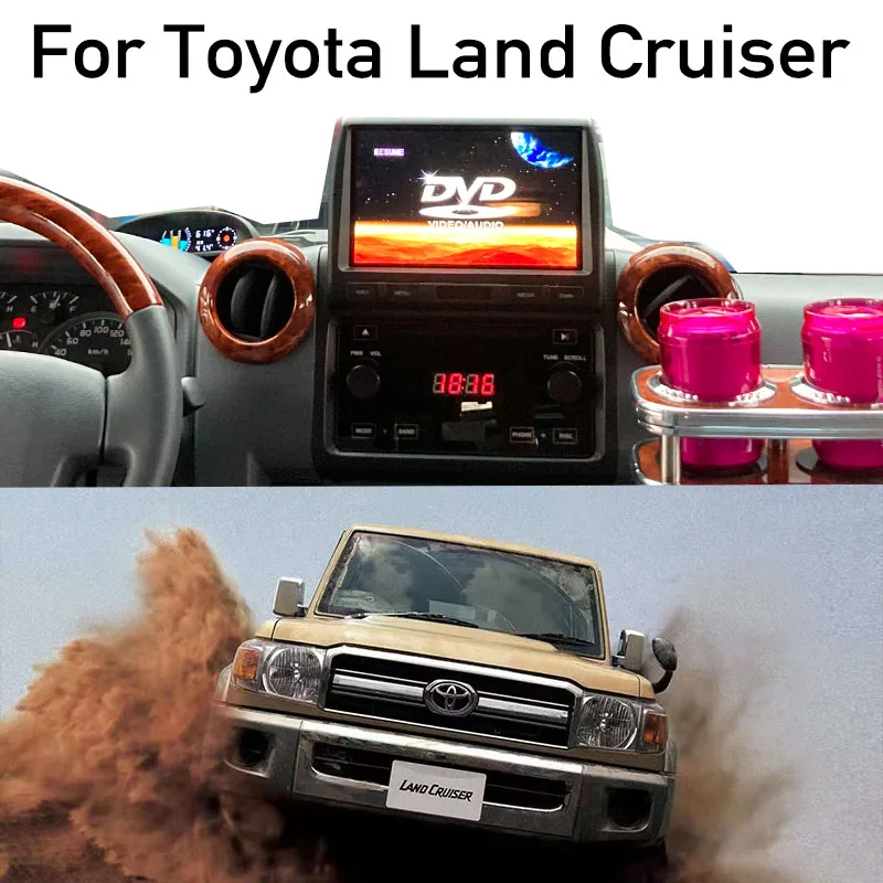 Для Toyota Land Cruiser Prado J70 LC70 LC71 LC75 LC76 360 автомобильная стереосистема DVD CD BirdView аудио