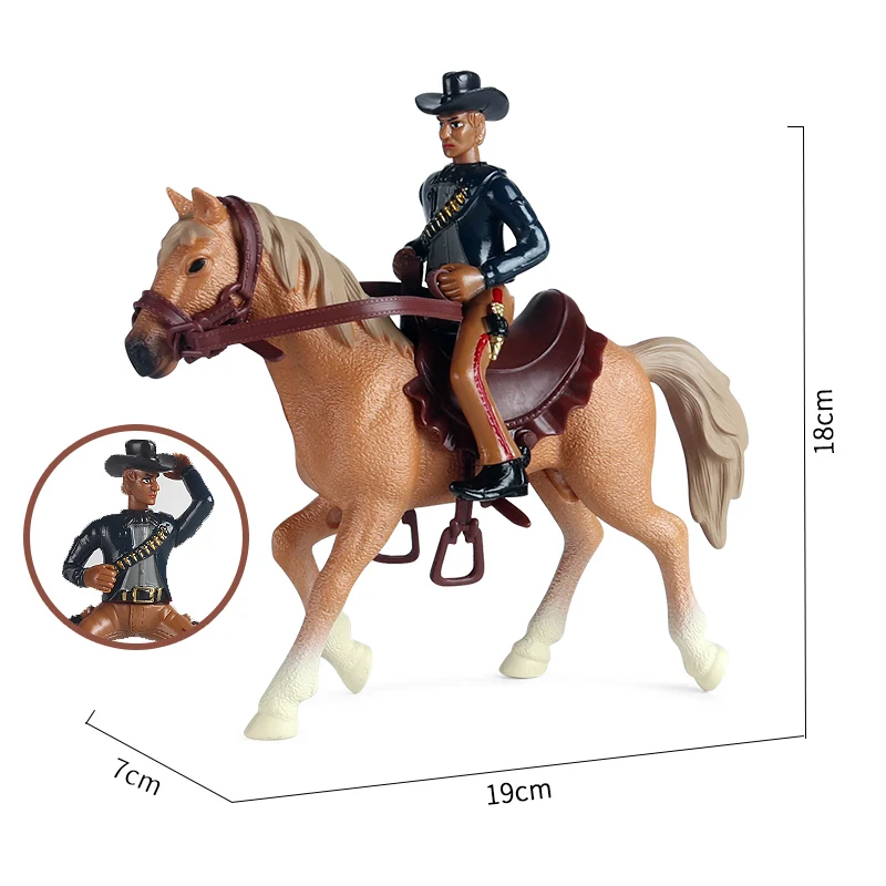Oenux Farm Stable Model Brinquedo Simulation Horseman Equestrian Knight Animals Playset Action Figures PVC Kids Desk Toy Gift | Игрушки и