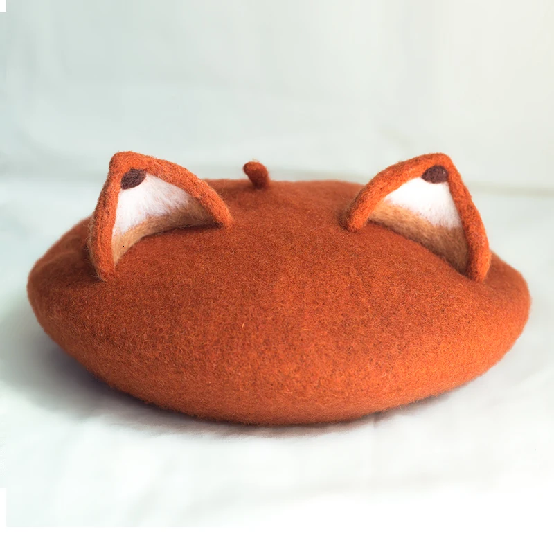 style-2 Лисий Косплей Руководство шерсть фетр Рождество рога уши берет DIY Оригинальность шляпа джокер - Цвет: style-2