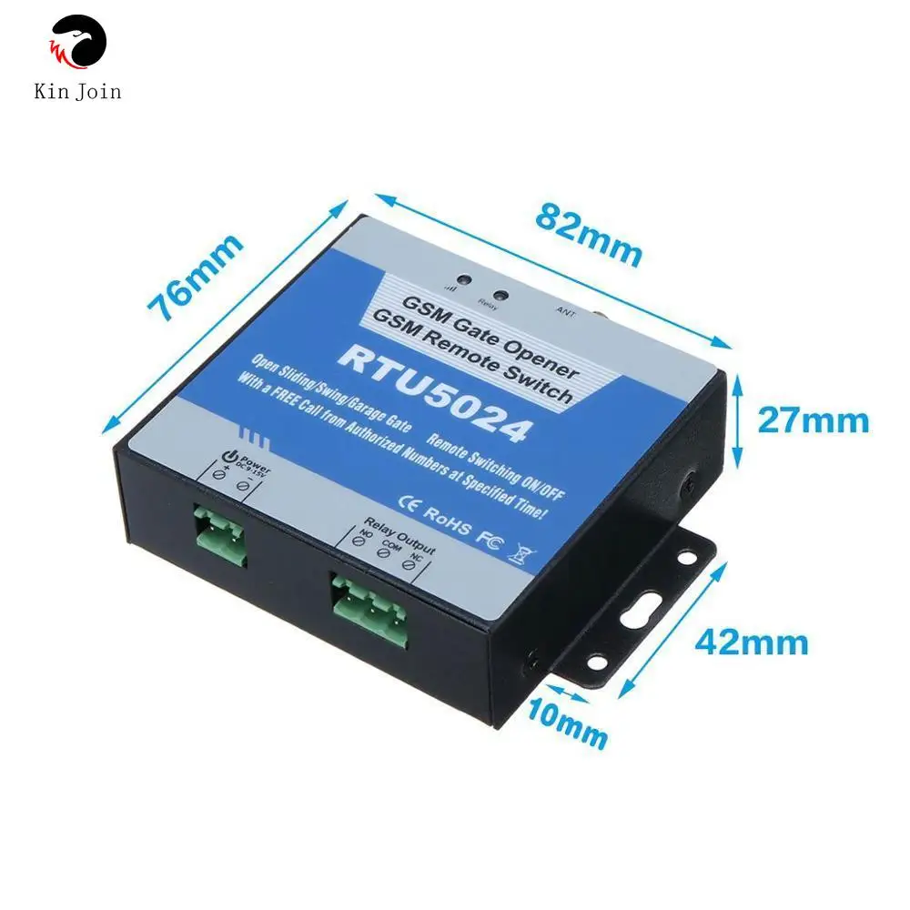 200 пользователей RTU5024 GSM реле открывания раздвижных ворот гаража дистанционное