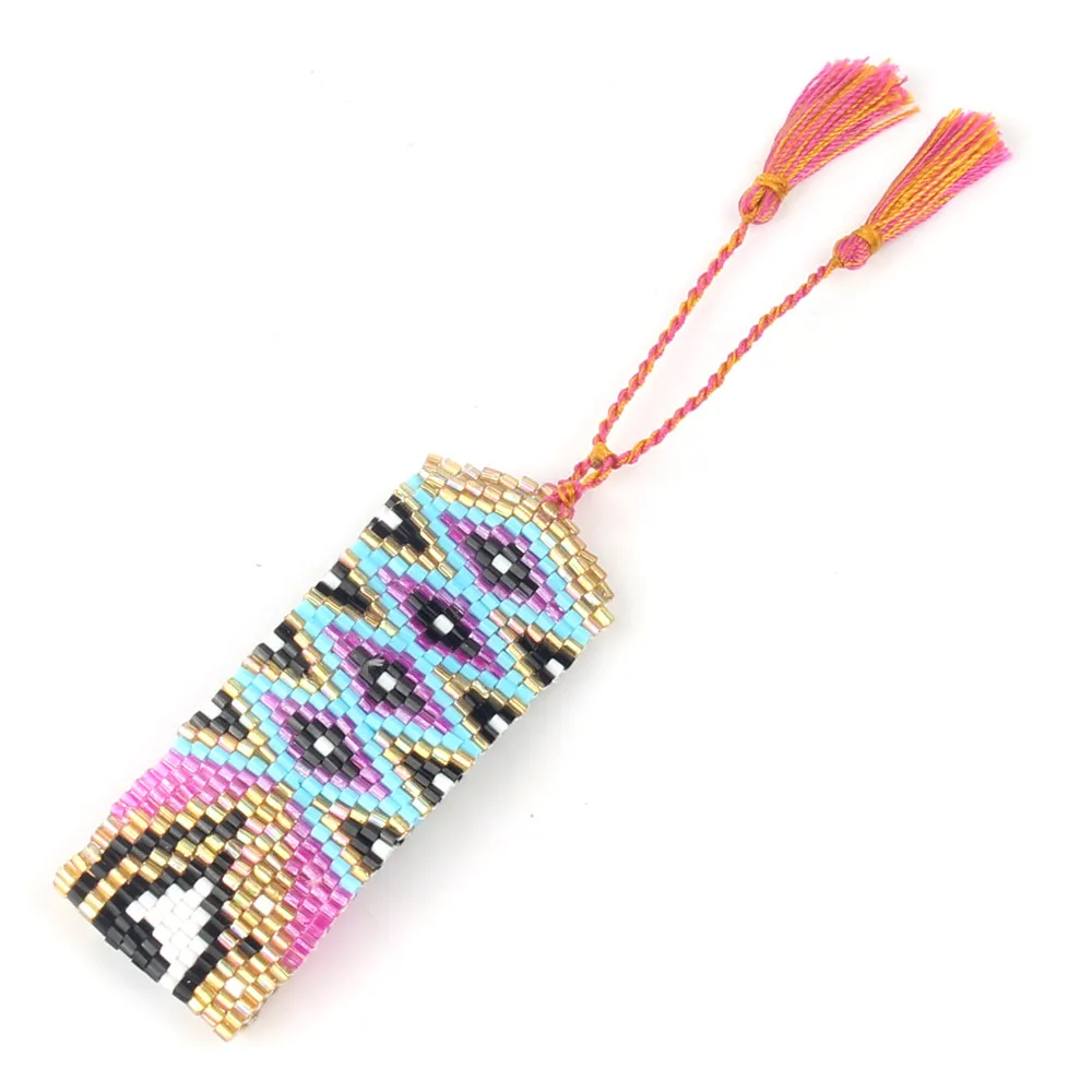 

Rttooas Evil Eye Bracelet MIYUKI Pulseras Turkish Bracelets Female Accessories Fashion 2019 New Tassel Jewelry