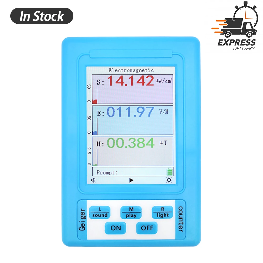 BR-9A Handheld Digital Tester Electromagnetic Radiation Detector High Accuracy Professional Semi-functional Type EMF Meter