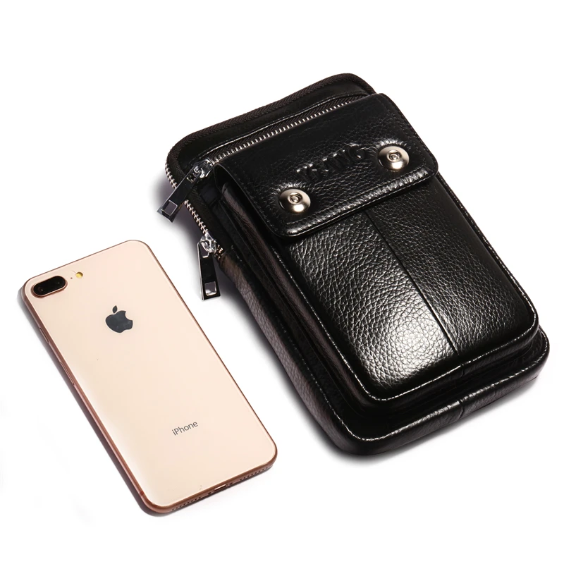 YIANG брендовая мужская многофункциональная сумка на ремне из натуральной кожи