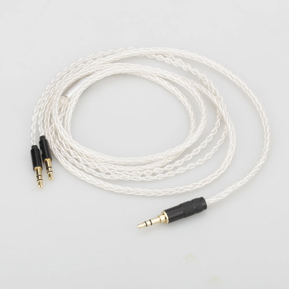 Audiocrast HIFI 8-ядерный 7N OCC посеребренный сбалансированный кабель для наушников Hifiman