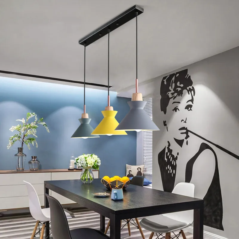 Современный промышленный подвесной потолочный светильник в европейском стиле