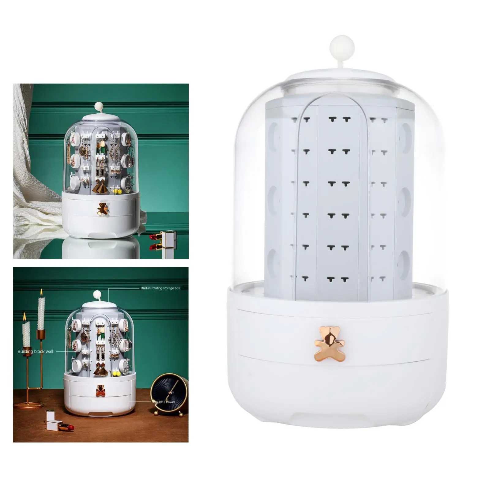 

Вращающийся ящик-органайзер для ожерелья ювелирных изделий