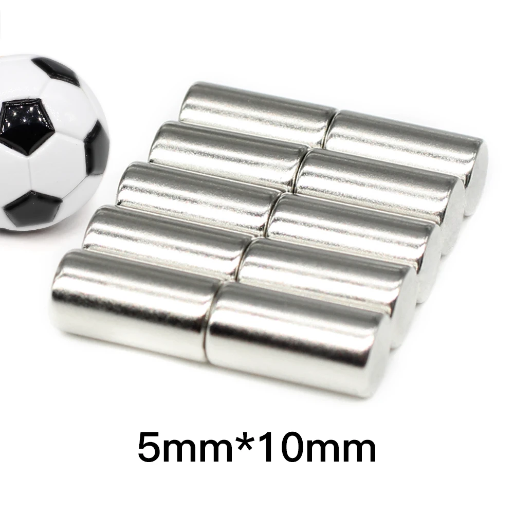 10/20/50/100/150/200/300PCS 5x10 Small Neodymium Disc Magnets 5x10mm 5*10 Round Strong Cylinder Rare Earth Magnet 5mm x 10mm N35 - купить по