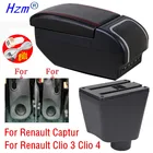 Подлокотник для Renault Clio 4 Captur Clio 3, подлокотник для Renault Captur, коробка для хранения аксессуаров с подстаканником и пепельницей