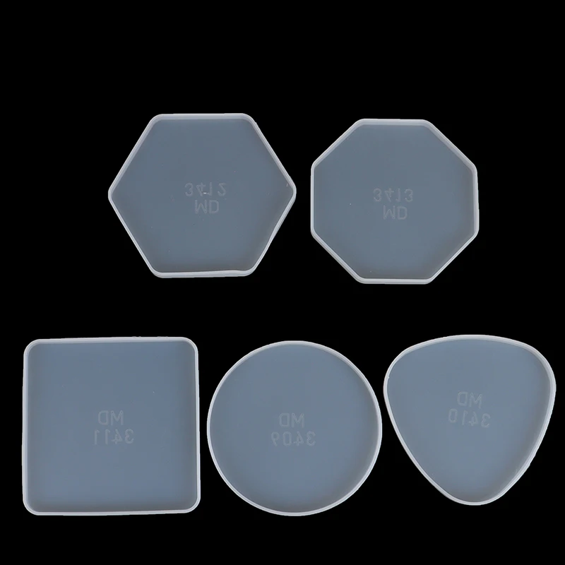 

1PC DIY Transparent Fluid Arts Round Coaster Resin Casting Molds Jewelry Mould