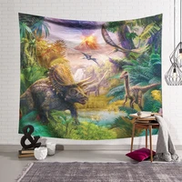 dinosaur empire patterntapestry animal print wall hanging psychedelic pattern home deco tyrannosaurus pterodactyl tapestries