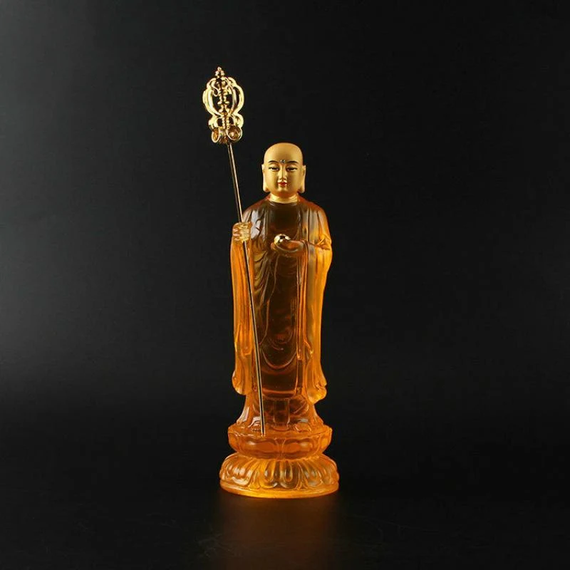 

Тибетский буддизм, ручная роспись, статуя из смолы, украшение для автомобиля, Ksitigarbha статуи для украшения, коллекция украшений, буддизм
