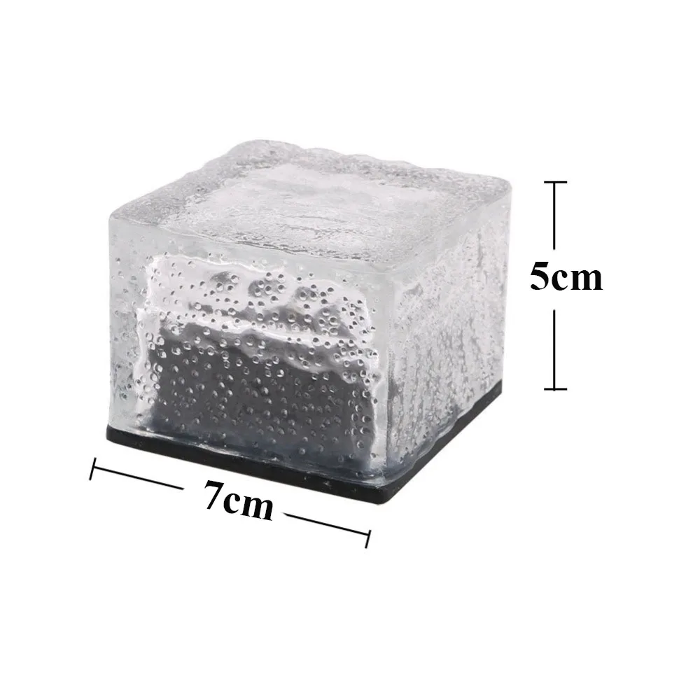Thrisdar матовое стекло Лед Кирпич Солнечный наземный светильник Открытый Сад Путь