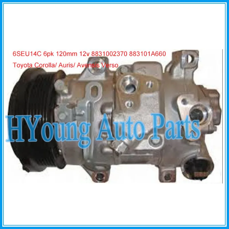 

Автомобильный воздушный компрессор, 8831002370 883101A660 6SEU14C 6PK для Toyota Corolla Verso Avensis Auris
