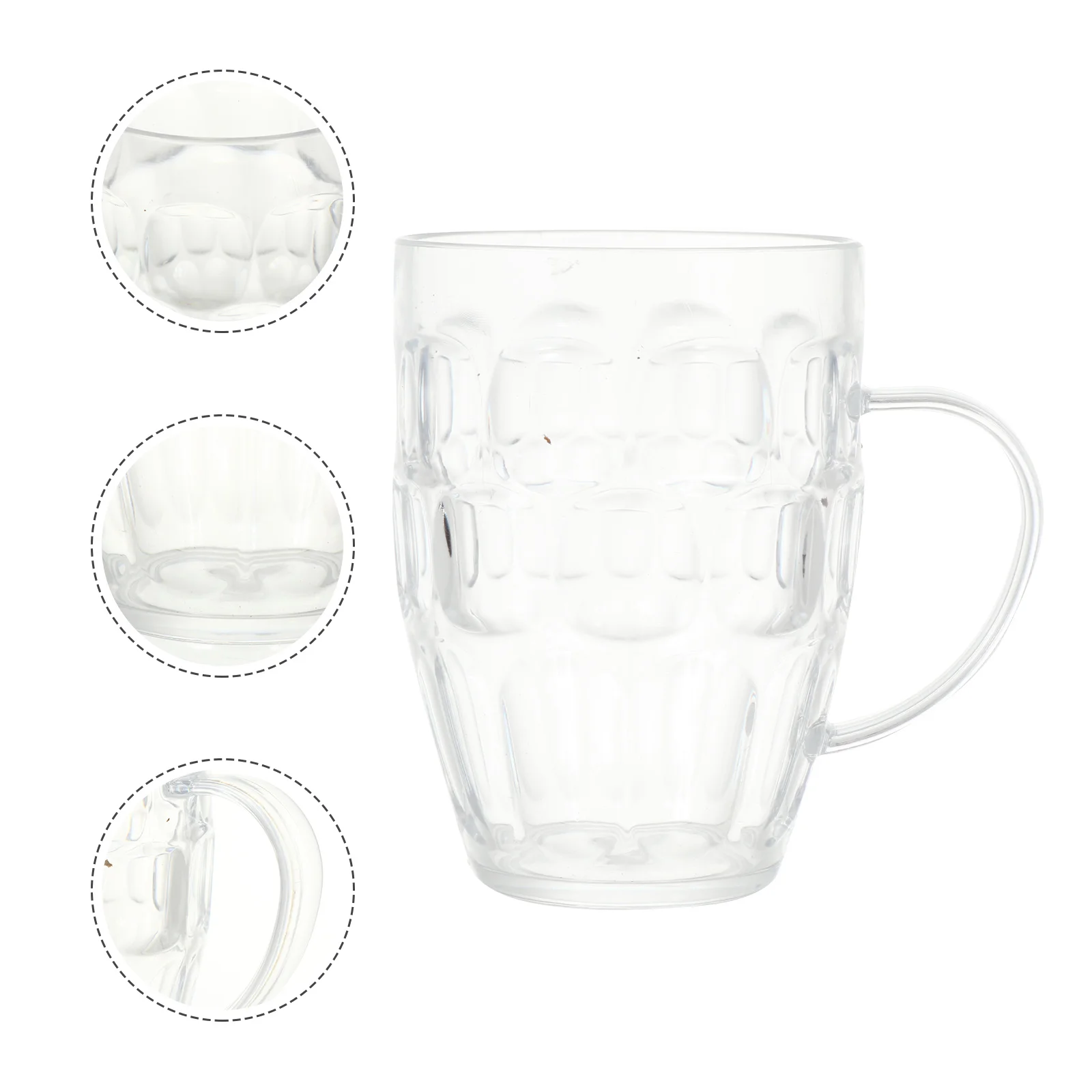 

Beer Mug 530ml Father Husband Holiday Gift Acrylic Pint Glass for Cocktail