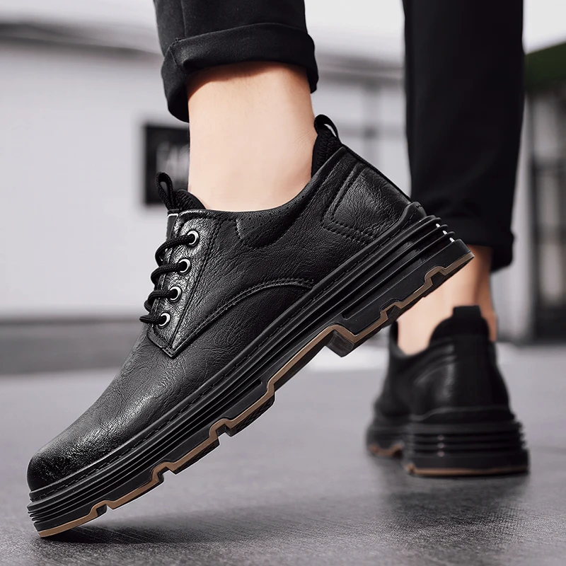 

Men Loafers Soft Leather Shoes Men Casual Shoes Working Sneakers Breathable Handmade Driving Shoes Comfort Flats Business