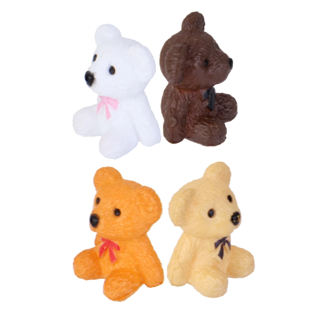 Миниатюрный Мини-пейзаж из смолы фигурка медведя ландшафтный Декор микро