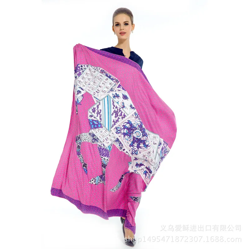 Новый модный дизайн в европейском и американском стиле большой квадратный шарф с