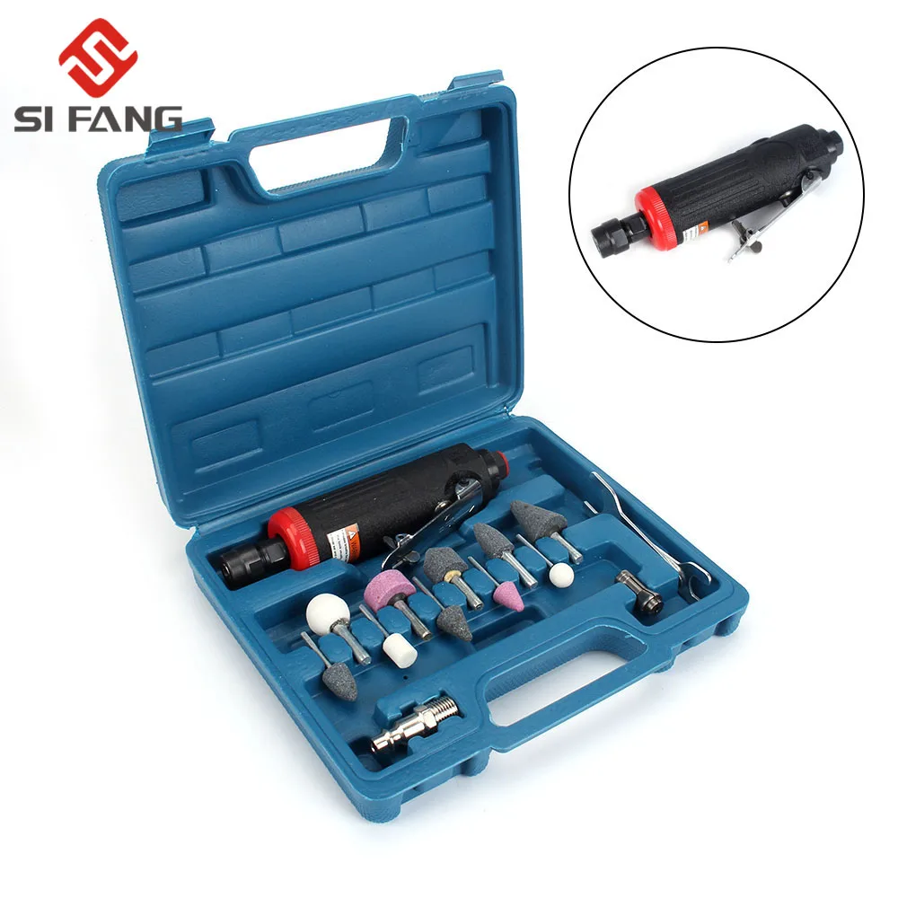 1/4 "и 1/8" Air Straight Die Grinder Kit Set Compressor Tool пневматический шлифовальный инструмент