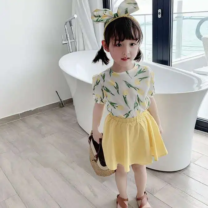 Летние костюмы для девочек 2020 летние платья в западном стиле женские из двух