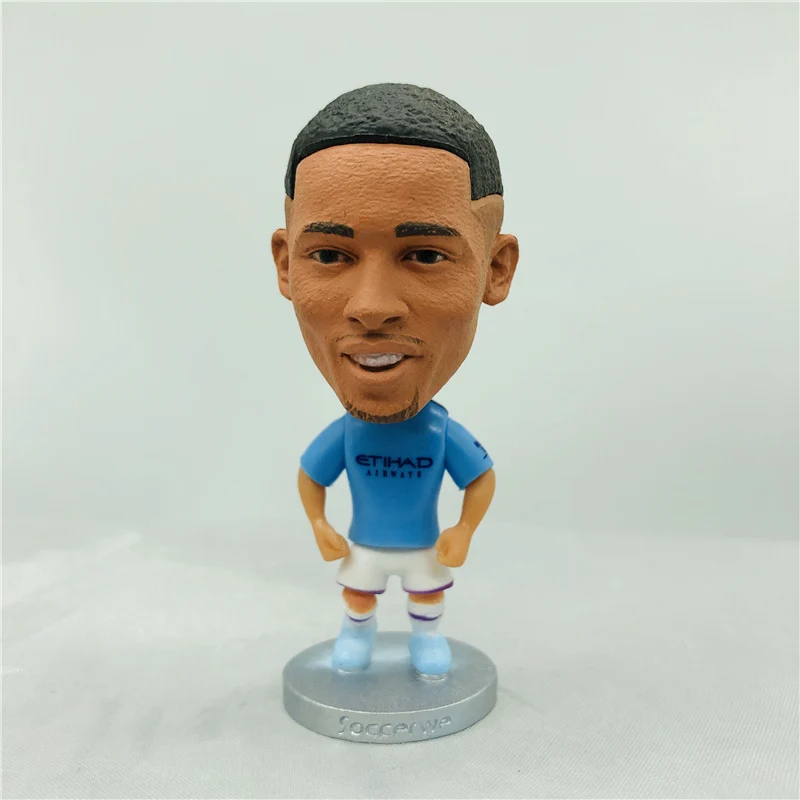 

Soccerwe 6.5 cm Height Soccer Doll City Kun De Bruyne Gundogan Figures 2020 Blue Kit