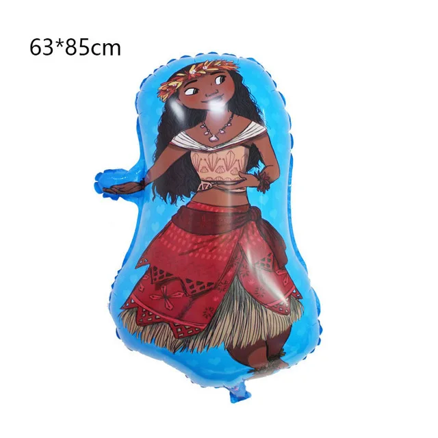 

Cartoon Moana Marine Movie Theme Party Supplies Baby Birthday Disposable Tablewares Set Paper Cup Plate Tablecloth Foil Balloons