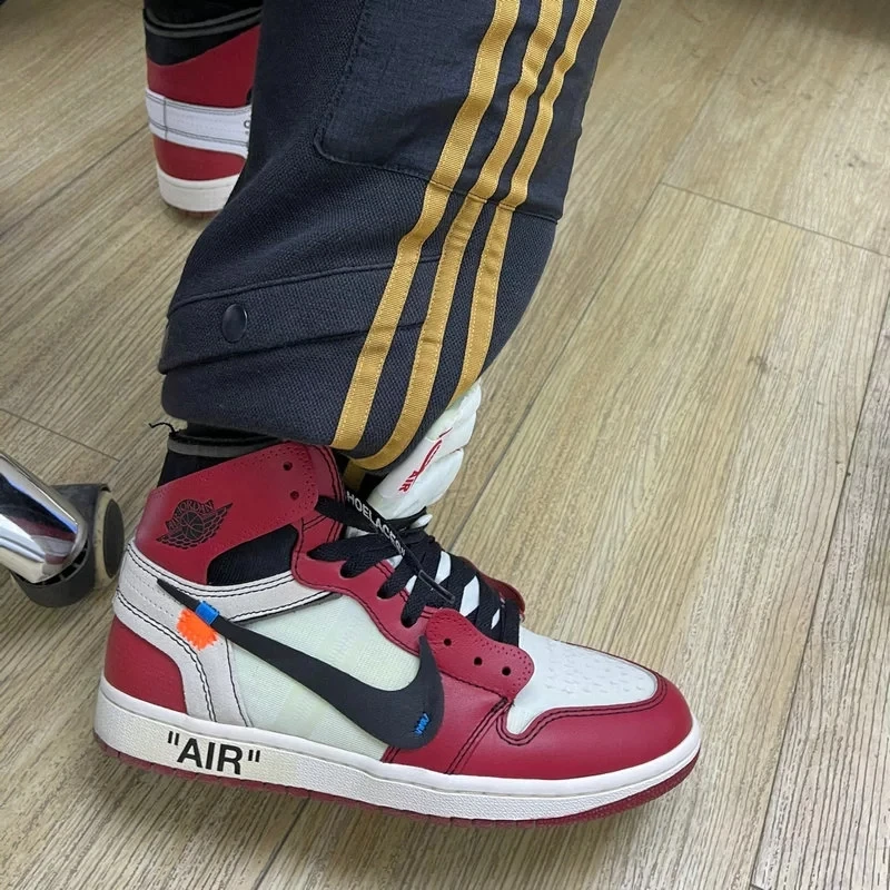 

2021 Off-White AJ 1 AJ1 Basketball Shoes Retro High OG The Ten Chicago UNC White AQ0818-148 Men Women Sneakers Shoe