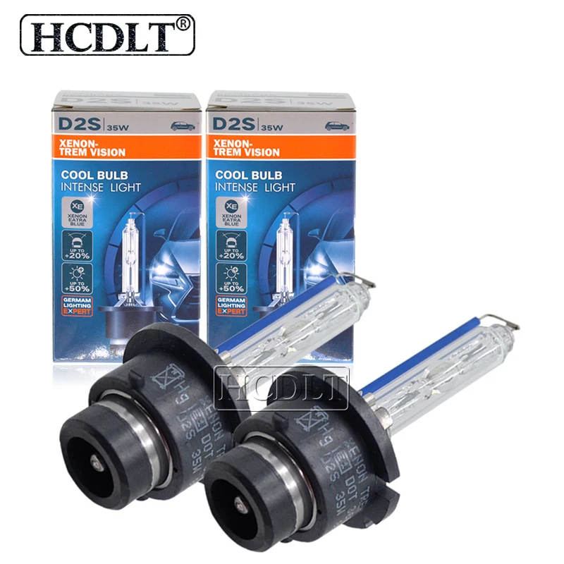 HCDLT 2 шт. OEM 35 Вт D2S ксеноновых фар Высокопрочная конструкция лампы 4300K 6000K 8000K для
