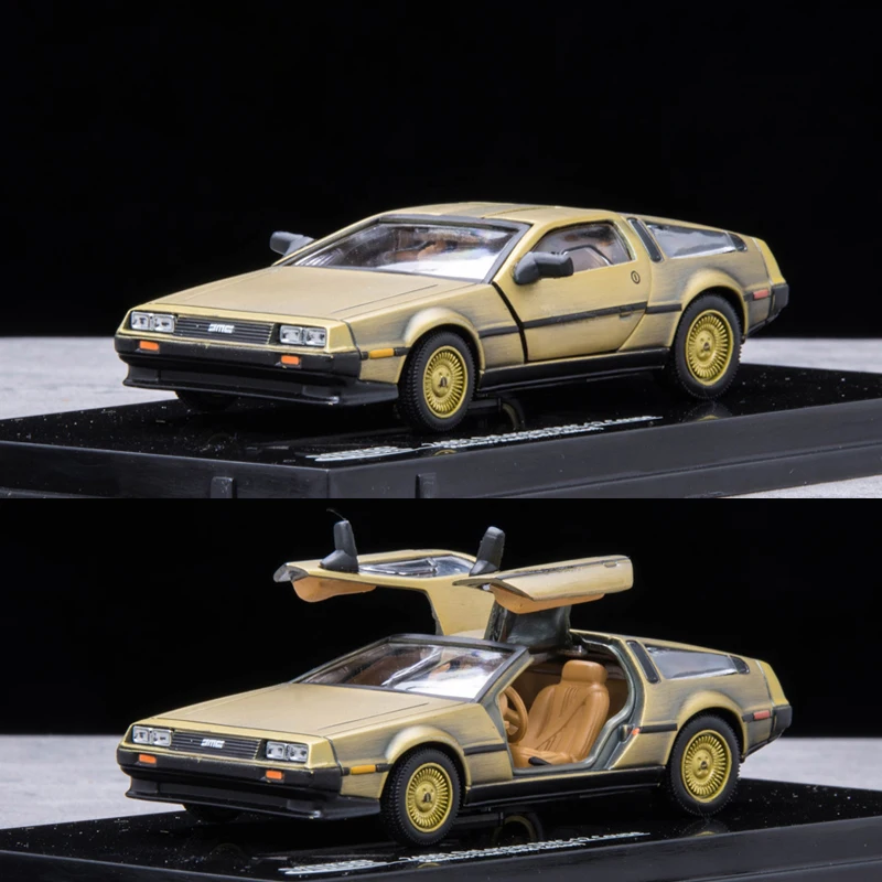 Модель автомобиля DeLorean в масштабе 1:43 металлический литой Сплав и игрушка Назад