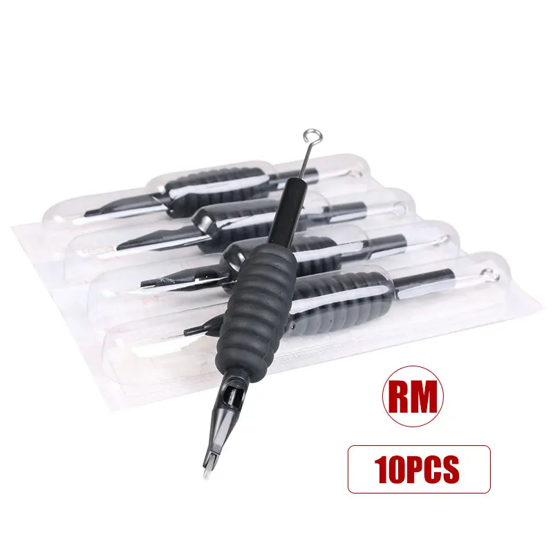 

Одноразовая стерилизованная трубка, 10 шт., черная ручка с иглой 19 мм, иглы с наконечником, поставки игл RM