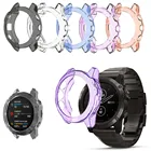 Для смарт-часов Garmin Fenix 6 6s 6x Pro 5X плюс ТПУ ремешок для часов чехол Обложка смарт-браслет защитная рамка Корпус противоударный Прозрачный часы чехол s