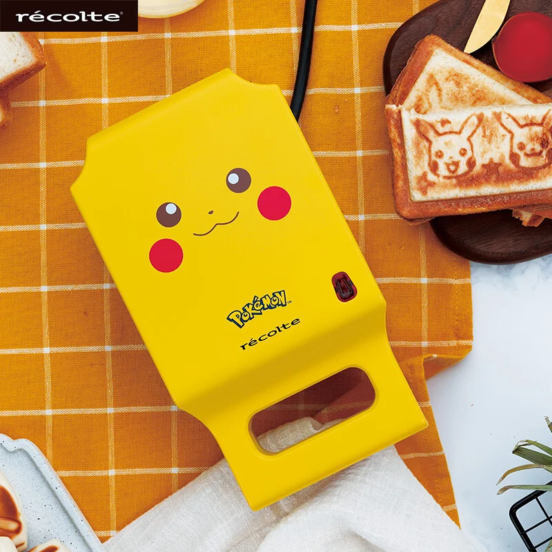 Бутербродница Pikachu, машина для завтрака, тостер для хлеба, электрическая сковорода для выпечки дома