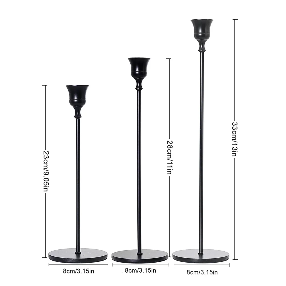 

3pcs/set Indoor For Table Vintage Bedroom Multifunction Living Room Office Party Wedding Candlestick Holder Home Decor