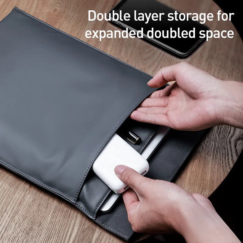 Baseus Waterproof Laptop Bag 13 15 inch Case For MacBook Air Pro 2019 Mac Book Computer Fabric Sleeve Cover Capa Accessories |
