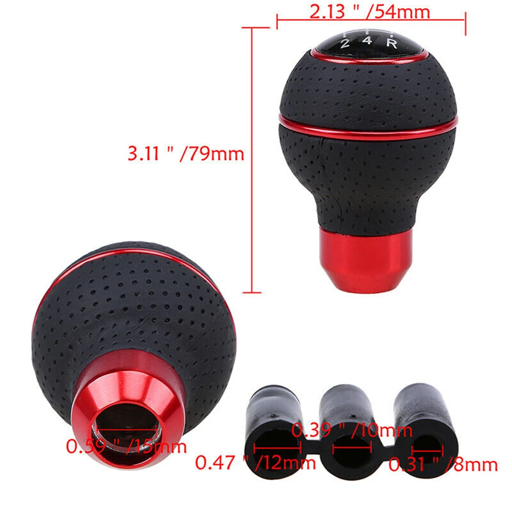 5 Скорость Кожаный Автомобильный брелок ручной Шестерни рукоятка рычага