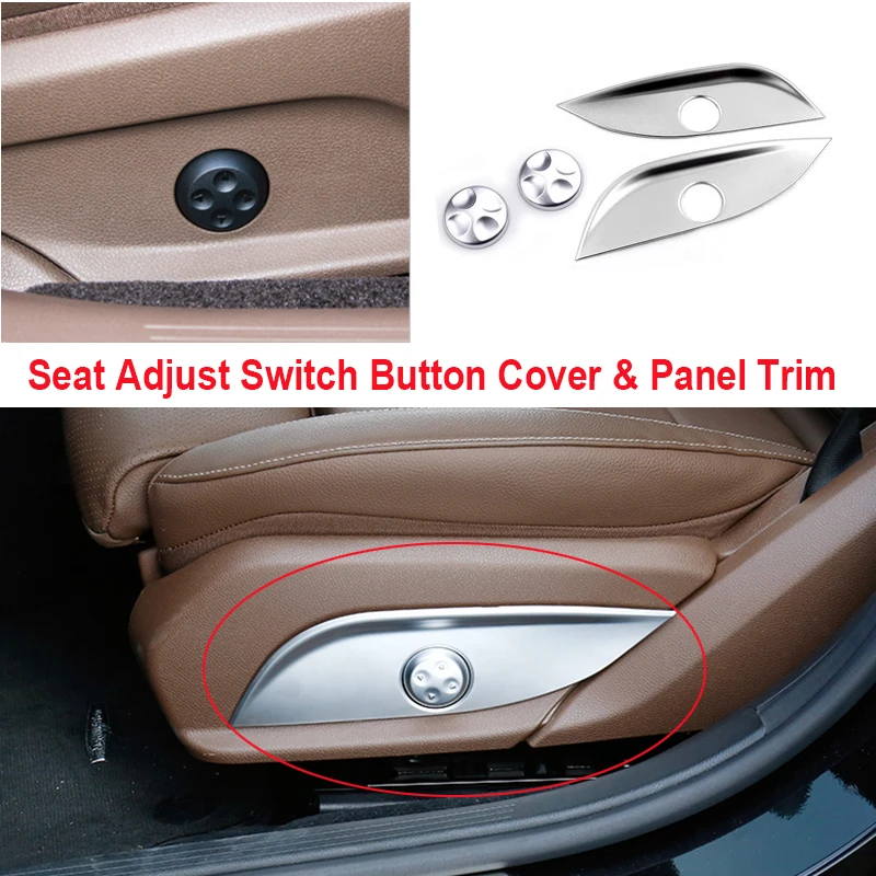 

For Mercedes Benz GLC CLS E C Class W205 W212 W213 Car Styling Chrome Seat Adjust Switch Button Cover Panel Trim