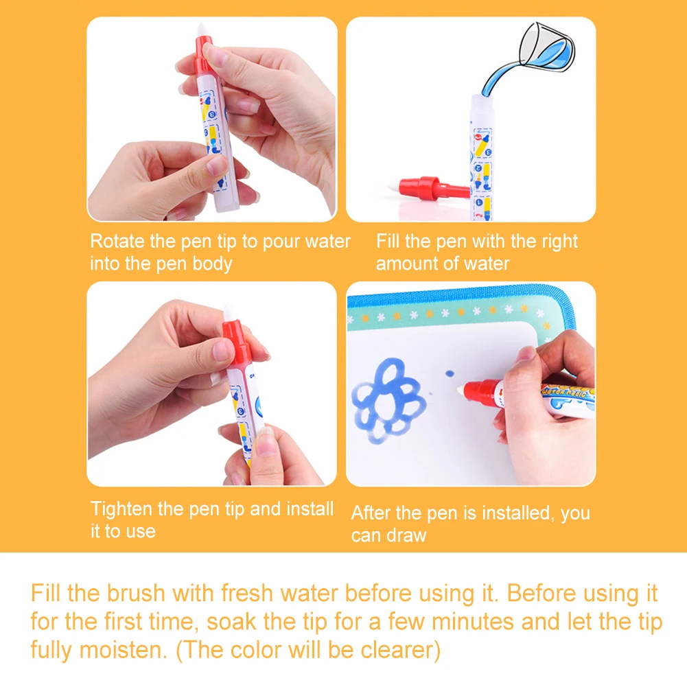 

Cartoon Water Doodle Picture Album Book Magic Painting Pen Education Kids Toy Intelligence Develop Toys