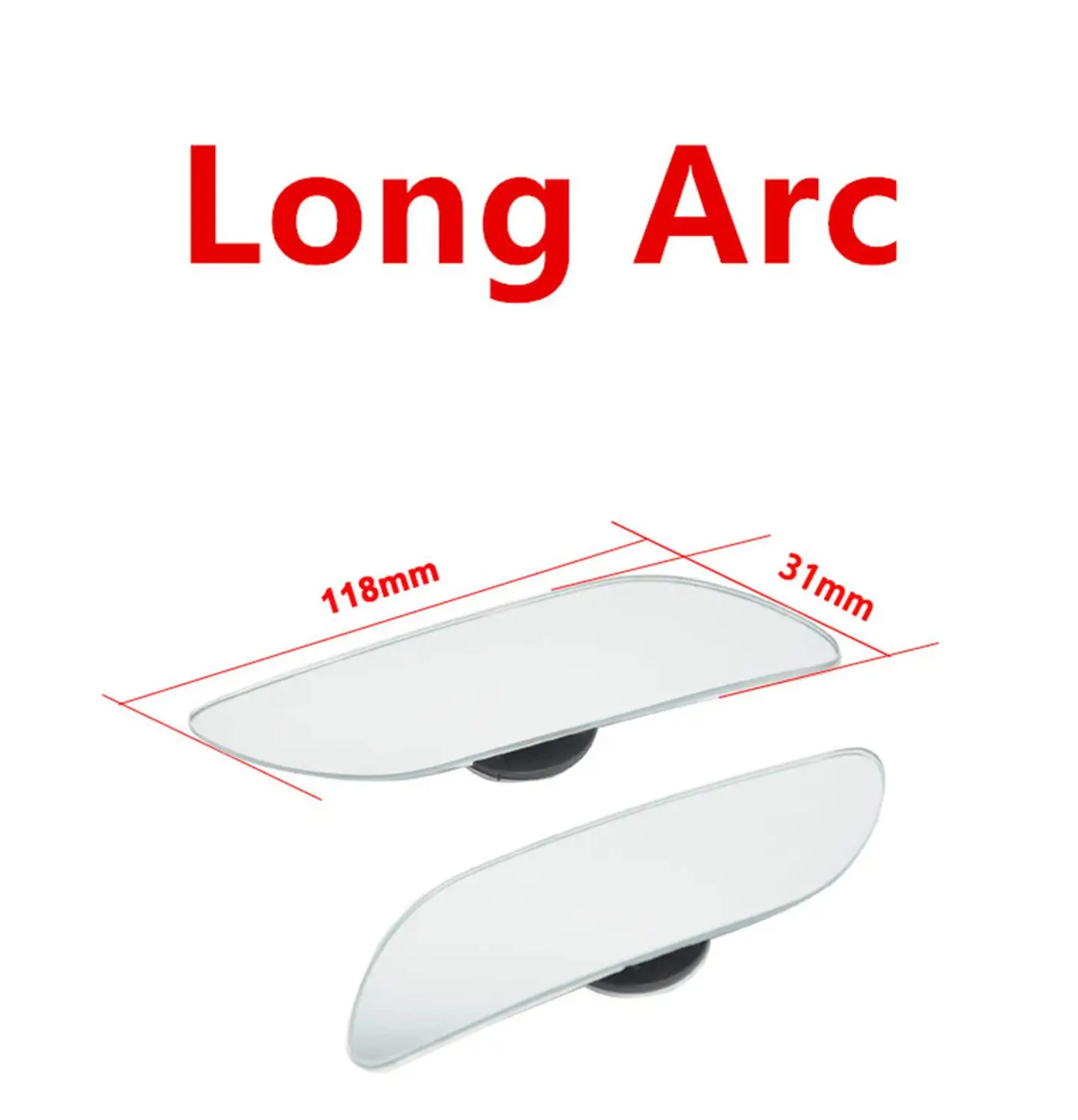 Long Arc 2 шт./компл. Автомобиль Стайлинг слепое пятно зеркало Авто зеркало заднего вида безопасность слепое пятно зеркало 360 градусов Регулируемый широкий угол обзора - Цвет: Long Arc