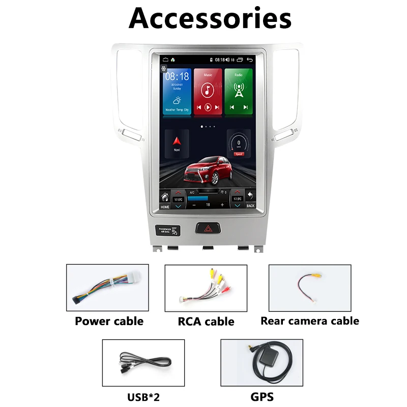 tokesla car radio telsa gps android 11 infiniti gx g37 g25 g35 2008 2015 fx35 qx70 2007 2012 multimedia player dvd automotivo 5g free global shipping