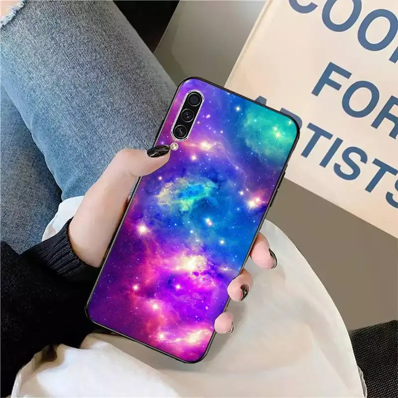 

colorful space for galaxy universe Phone Case For Samsung galaxy S 9 10 20 A 10 21 30 31 40 50 51 71 s note 20 j 4 2018 plus