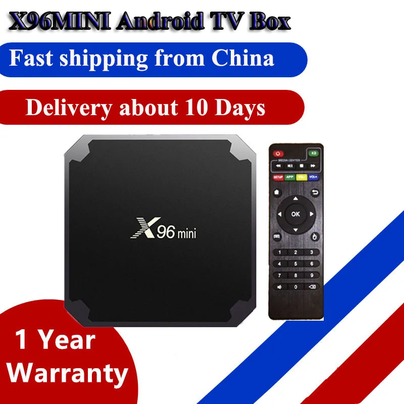 Лучший медиаплеер X96 mini 4K Android 9 0 iptv Box Amlogic S905w 1 ГБ 8 четырехъядерный 2 4 ГГц WiFi Smart Tv