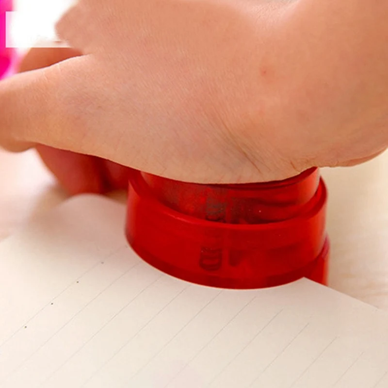 

Random one of mini needleless stapler portable school office student stationery