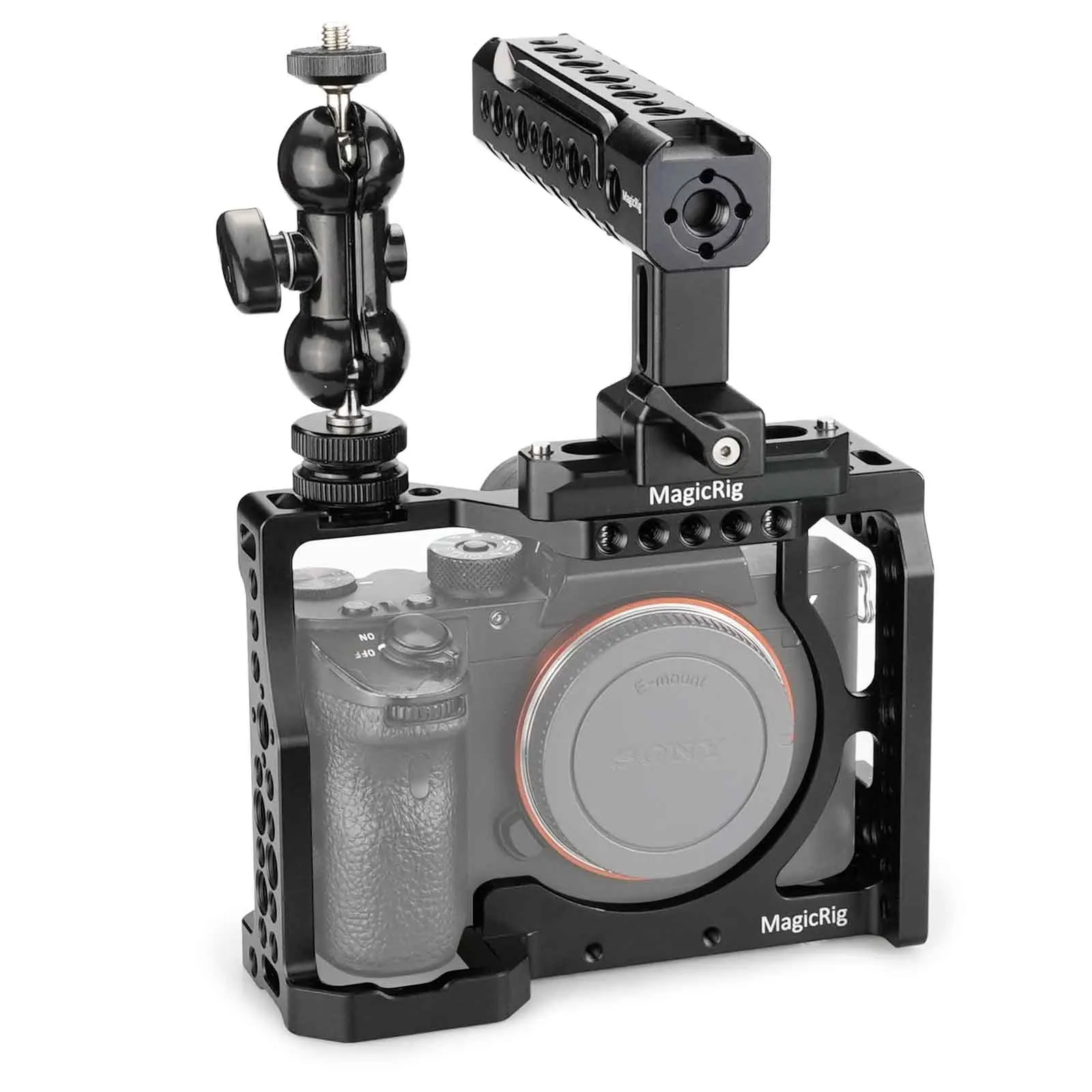 Клетка для камеры MAGICRIG с ручкой NATO и шаровой головкой Sony A7II /A7III /A7M3 /A7RII /A7RIII|Клетки