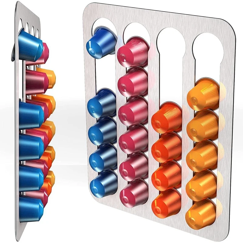 Stainless Steel Coffee Capsule Holder and Storage Rack Compatible for Nespresso Beans Pod | Дом и сад