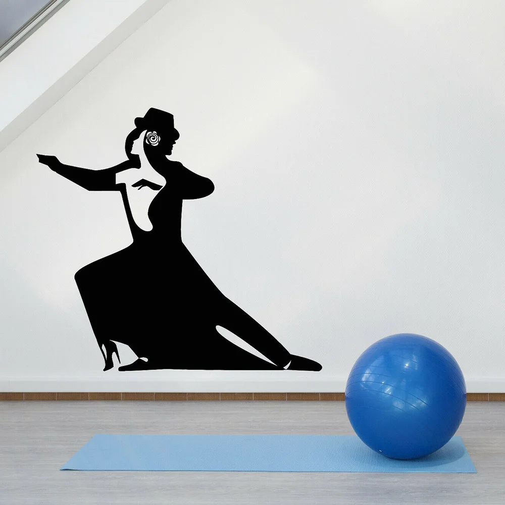 Танго виниловые наклейки на стены страсть Танцы Пара танца настенные Стикеры для