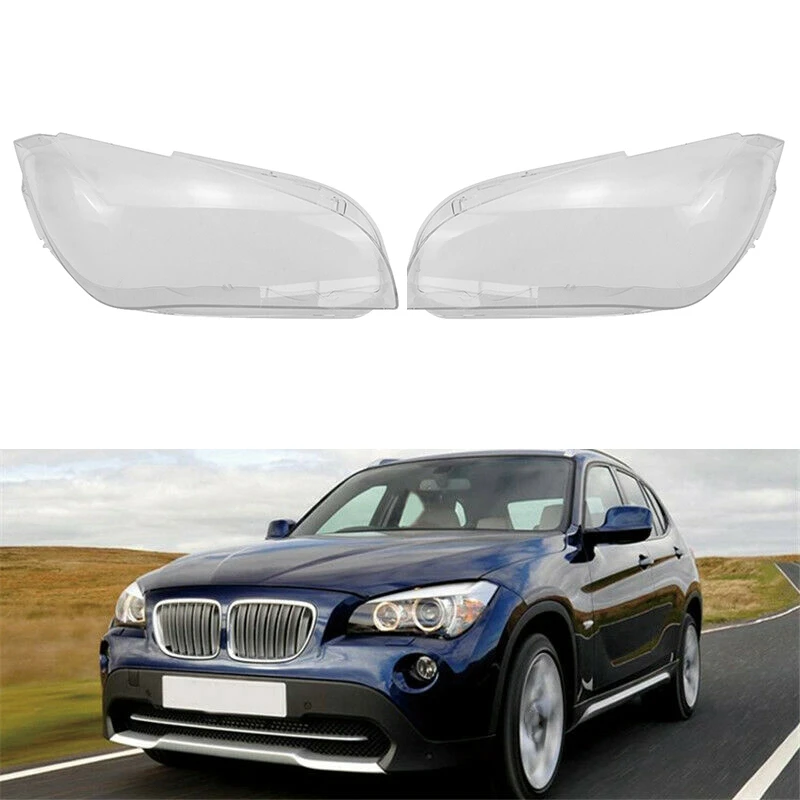 

Car Front Lamp Shade Headlight Mask Headlights Shell Lampshade Cover for-BMW X1 E84 2010-2015