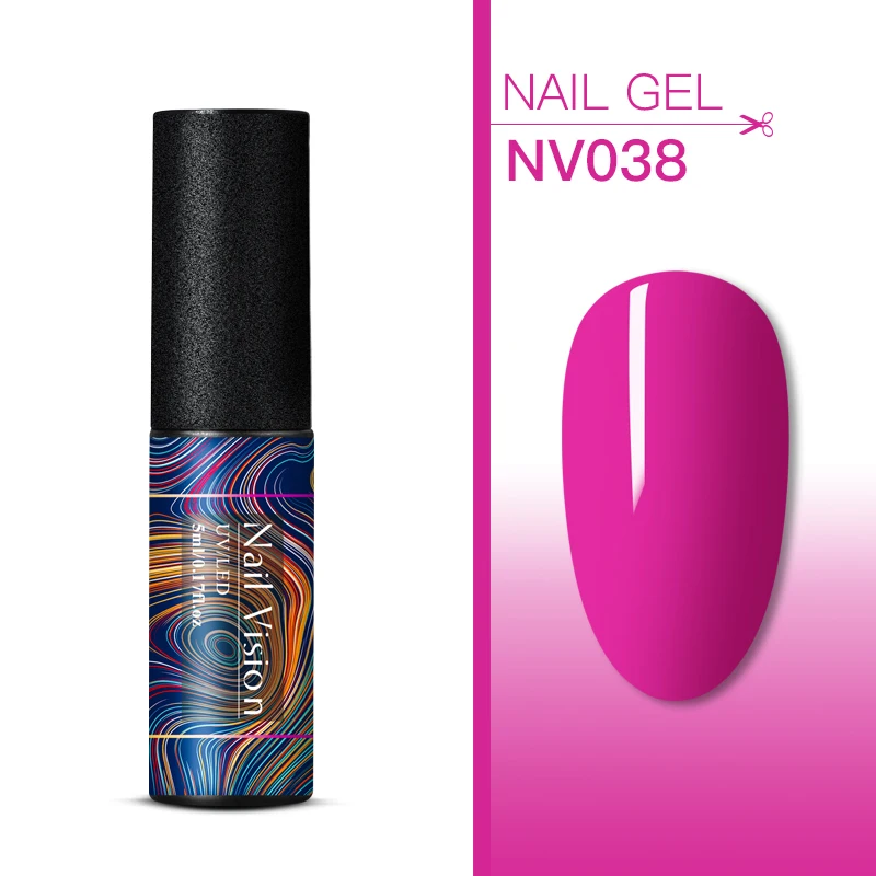 Nail Vision набор однотонных гелей для ногтей 176 цветов УФ-Гель-лак 5 мл полуперманентный лак для маникюра - Цвет: HHS06633