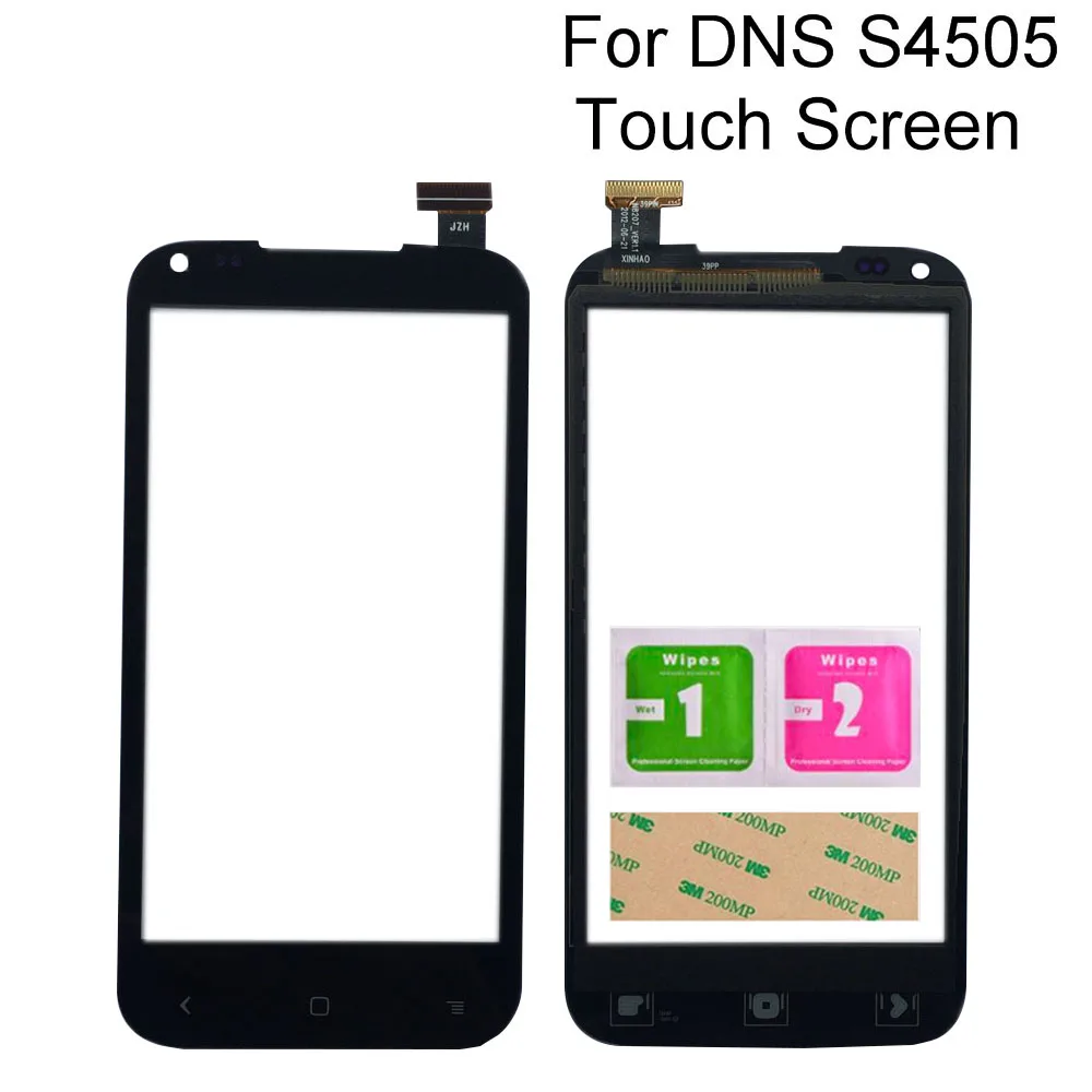

Touch Screen Digitizer For DNS S4505 S4505M TouchScreen Front Glass Sensor Tools 3M Glue