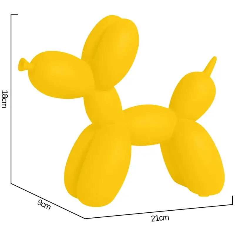 

Nordic Creative Balloon Dog Home Decor Cute Resin Animal Desktop Ornaments Statue Living Room Bedroom TV Cabinet Decoration