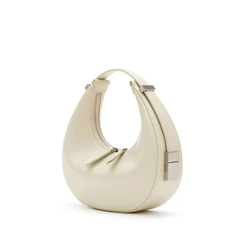 

Fashion Half Moon Women's Handbag Solid Color Shoulder Bags for Women Luxury Pu Leather Women Handbags Croissant Women's Bag New